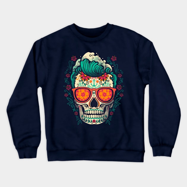 Calavera summer Crewneck Sweatshirt by NemiMakeit